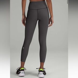 Lululemon Base Pace High-Rise Tight 25" *Two-Tone Ribbed in Grey Women’s Size 6